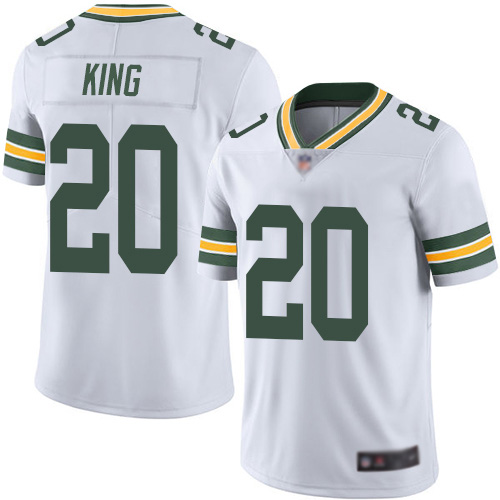 Green Bay Packers Limited White Men #20 King Kevin Road Jersey Nike NFL Vapor Untouchable